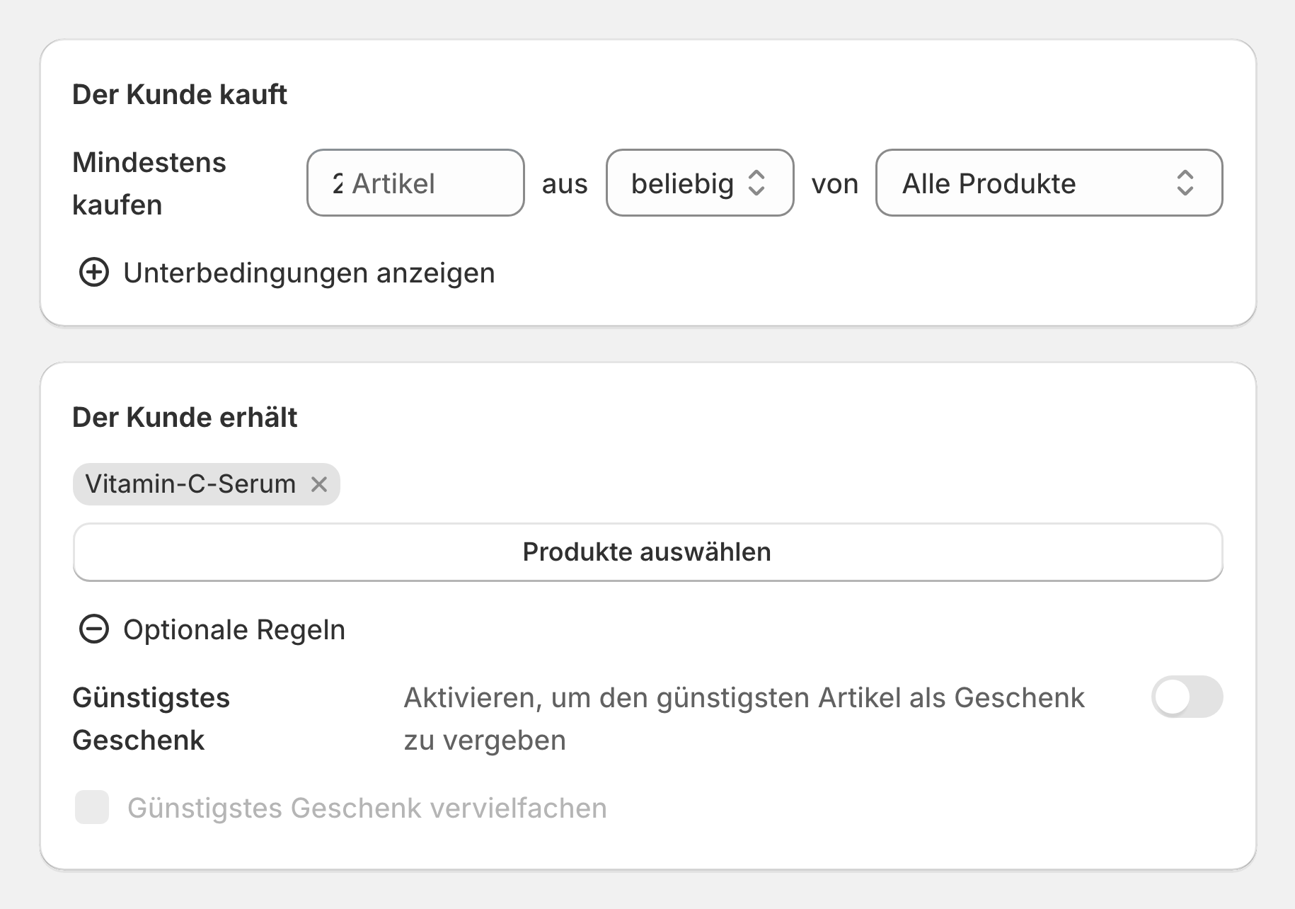 Einrichtung in AOV.ai Free Gift