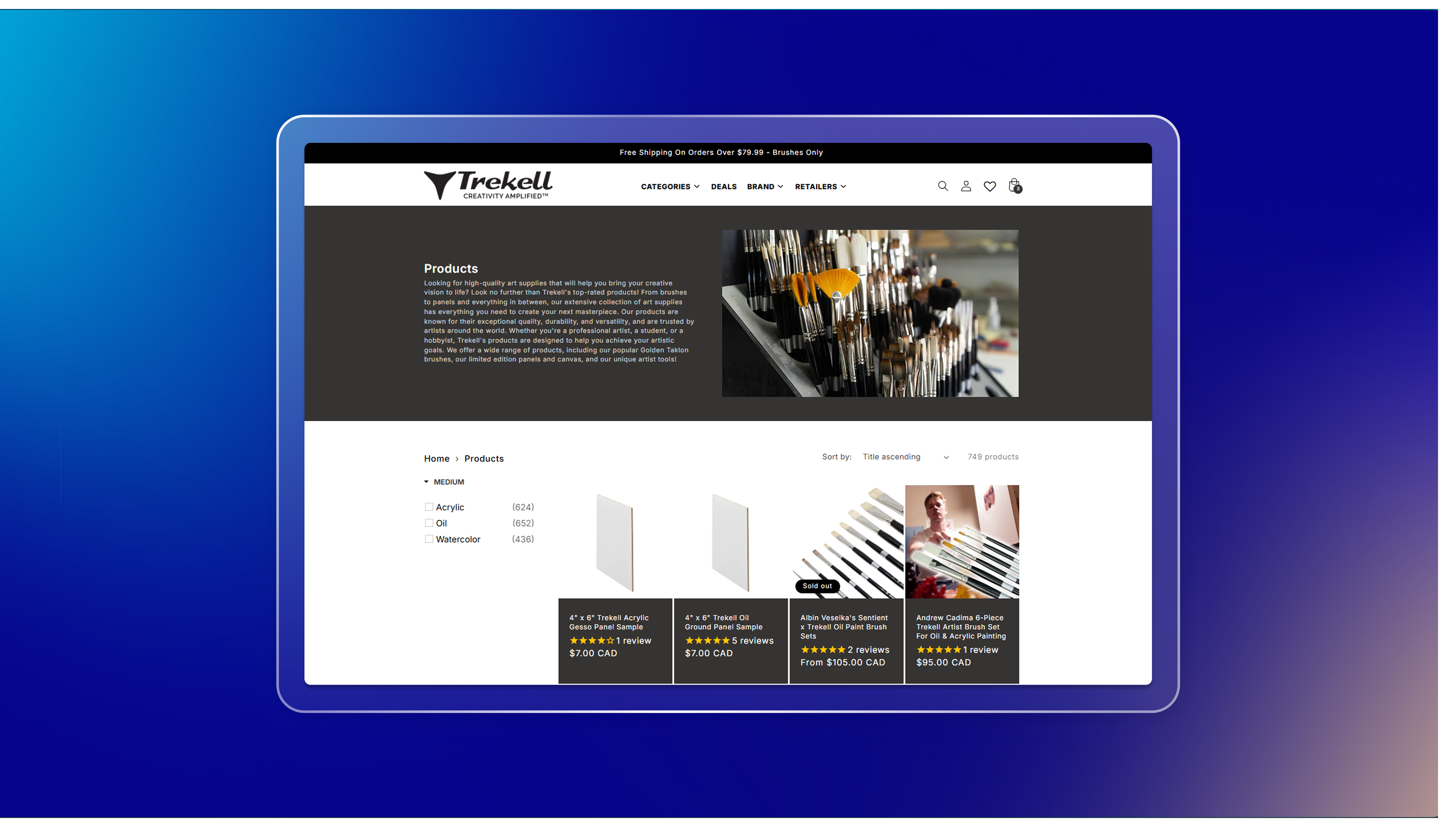 Trekell AOV Free Gift popup showing gift selection experience