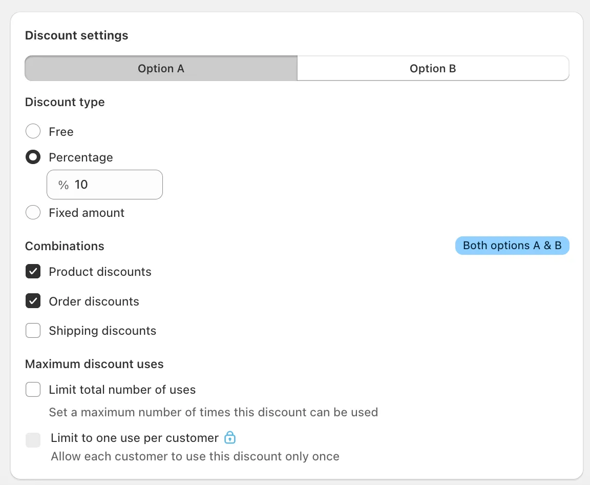 Configure targeted customer discounts