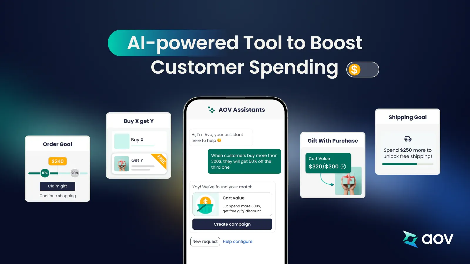 Limit Shopify discount to one item with AOV.ai Free Gift