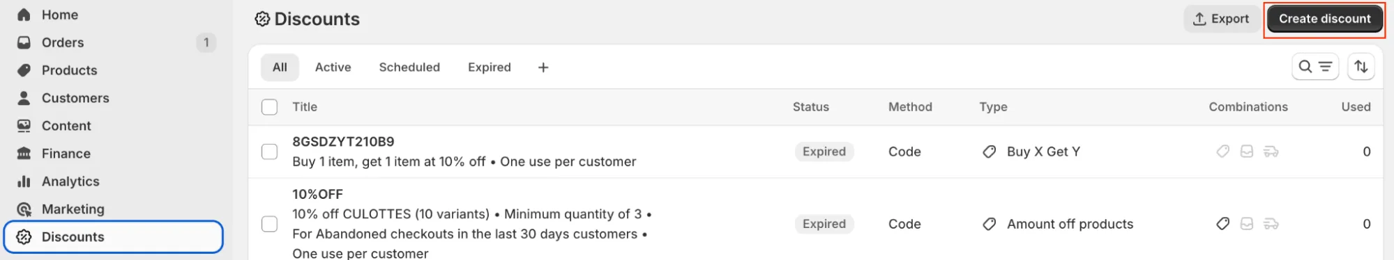 Navigate to Shopify Admin